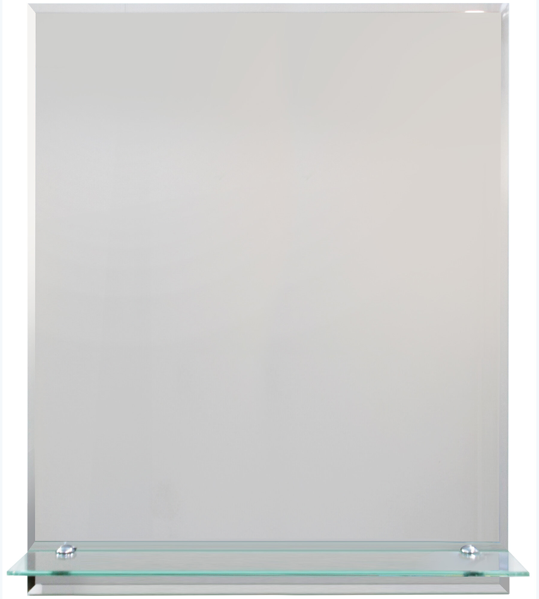 фото Зеркало с полкой 50х60 см с фацетом