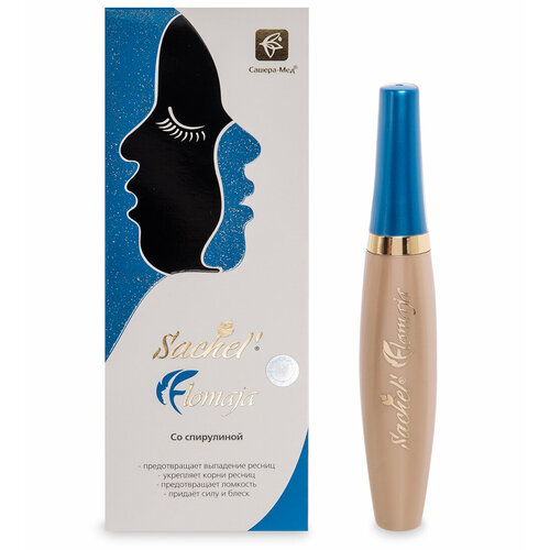 Сашель Flomaja органическая тушь для ресниц со спирулиной - синий пигмент 382₽