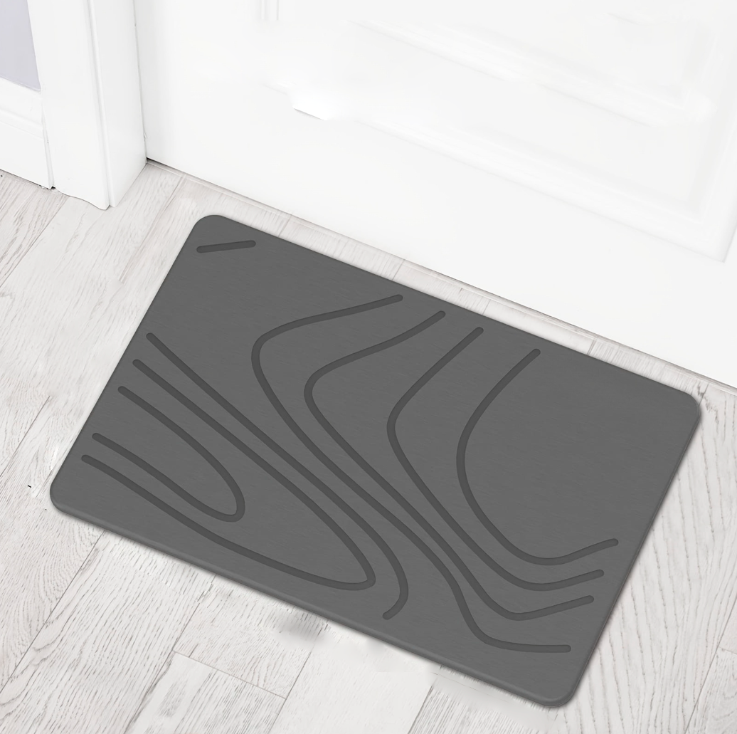 Коврик для дома, Диатомитовый каменный коврик для ванной и кухни 60х40 см.