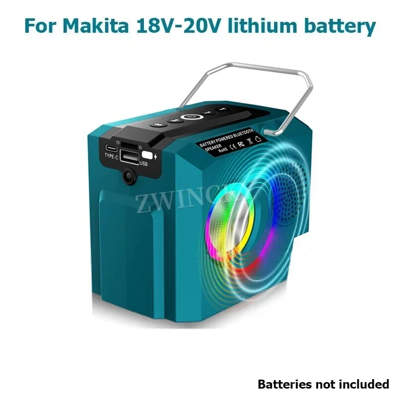 Портативная колонка ANENG для аккумуляторов Milwaukee DeWALT Bosch Makita 18В For Makita