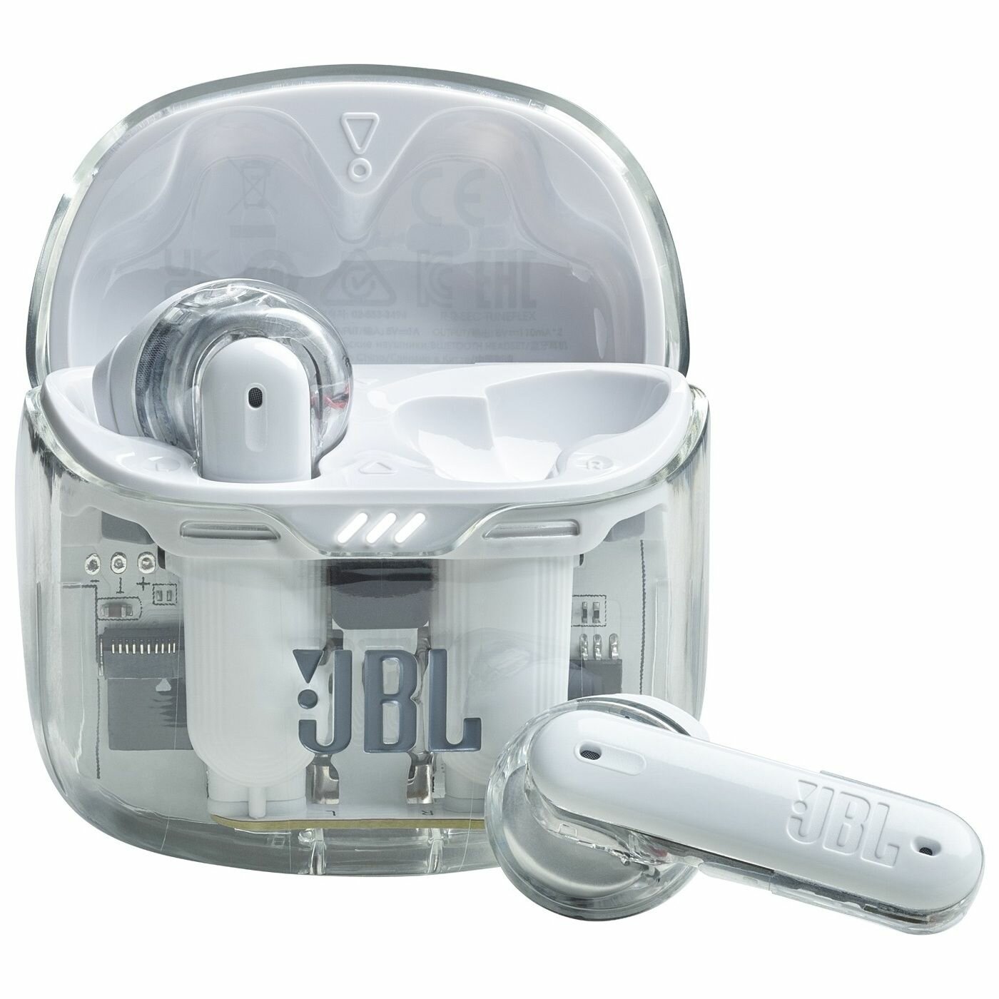 Наушники беспроводные JBL Tune Flex Ghost, Bluetooth 5.2, ANC, белые
