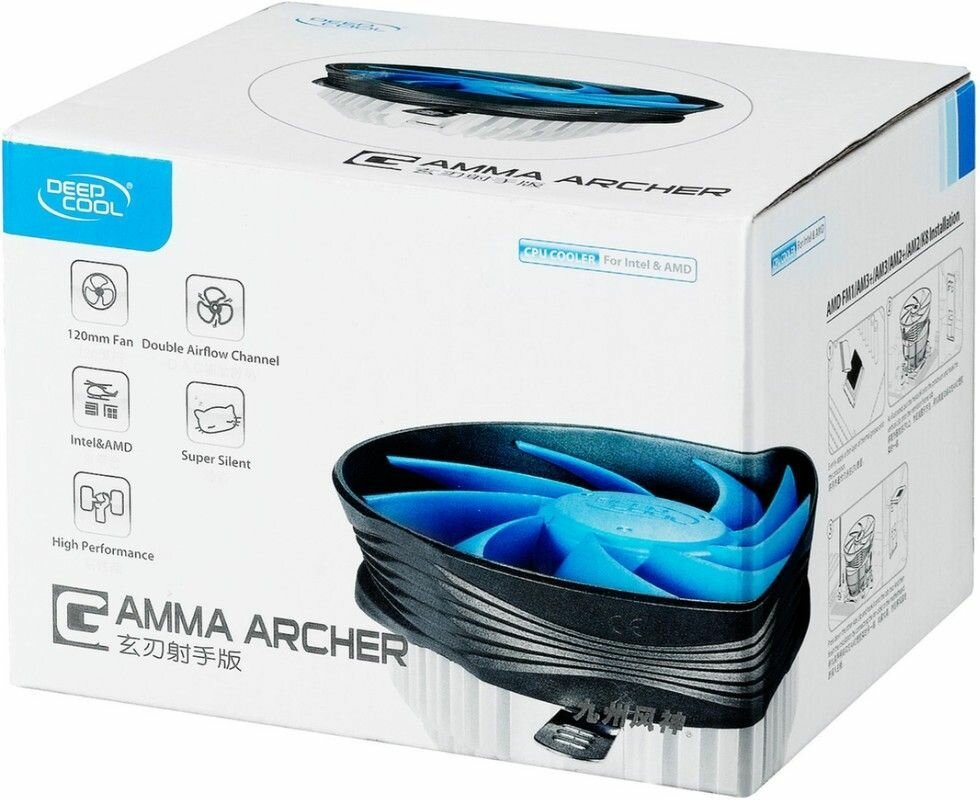 Кулер для процессора DeepCool ARCHER BIGPRO 125Вт 4-pin PWM (DP-MCAC-ABGP) — фото 1