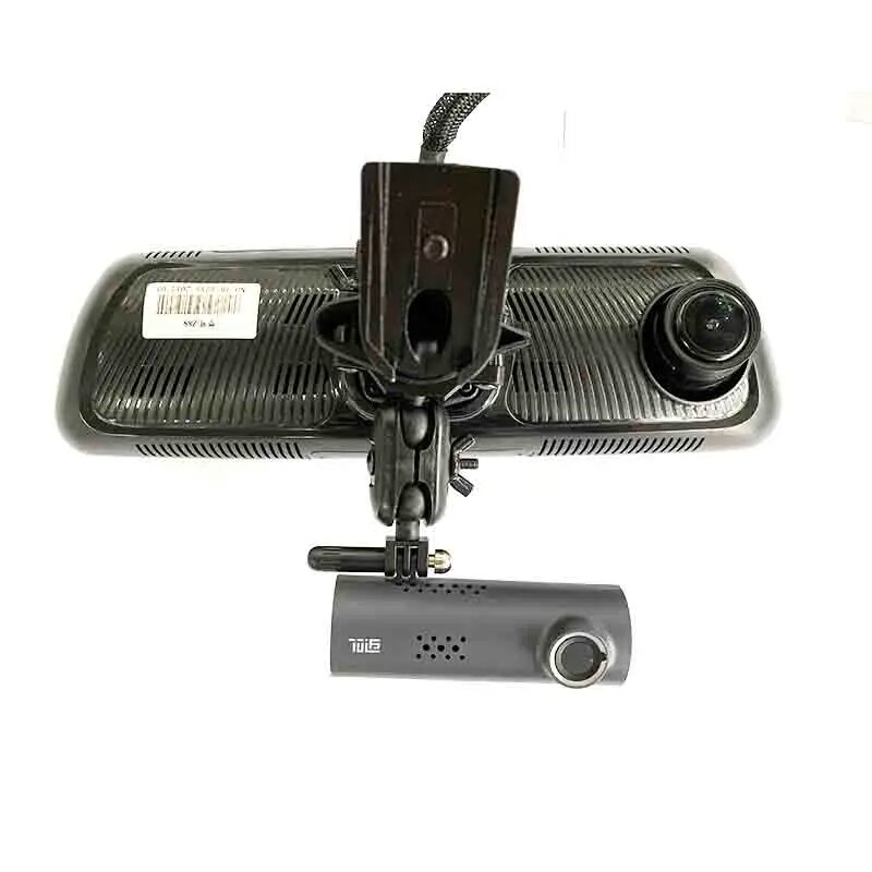 Зеркала Заднего Вида Xiaomi Автомобильное зеркало заднего вида, кронштейн для записи вождения, держатель для xiaomi, оригинальное крепление для камеры 70mai 1S, вращающийся на 360 градусов опорный держатель, Черный