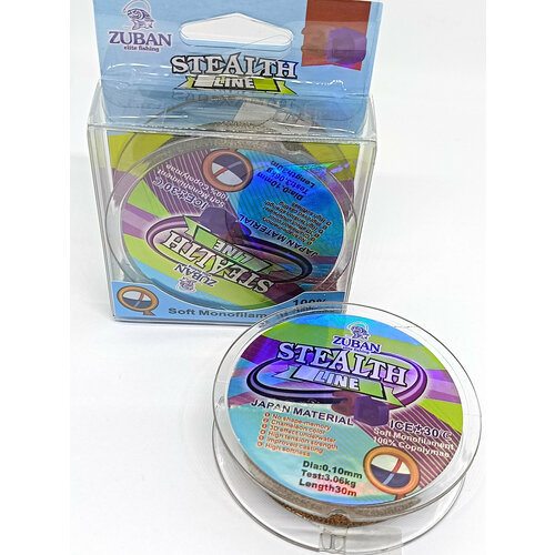Леска Zuban Stealth Line 3D, 0,10 мм, 30м