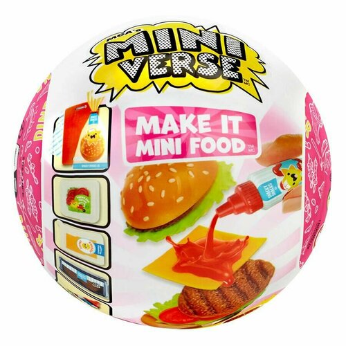 MGAs Miniverse Make It Mini Food Diner миниатюрная игрушка сюрприз сделай сам Тема для гурманов1 упаковка 1345₽