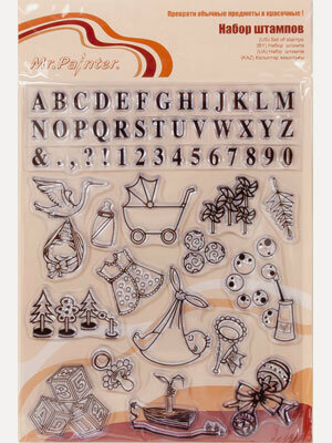 Изображение товара Mr.Painter Набор штампов 14 см х 18 см ASM-16 Малыши №1 для детского творчества