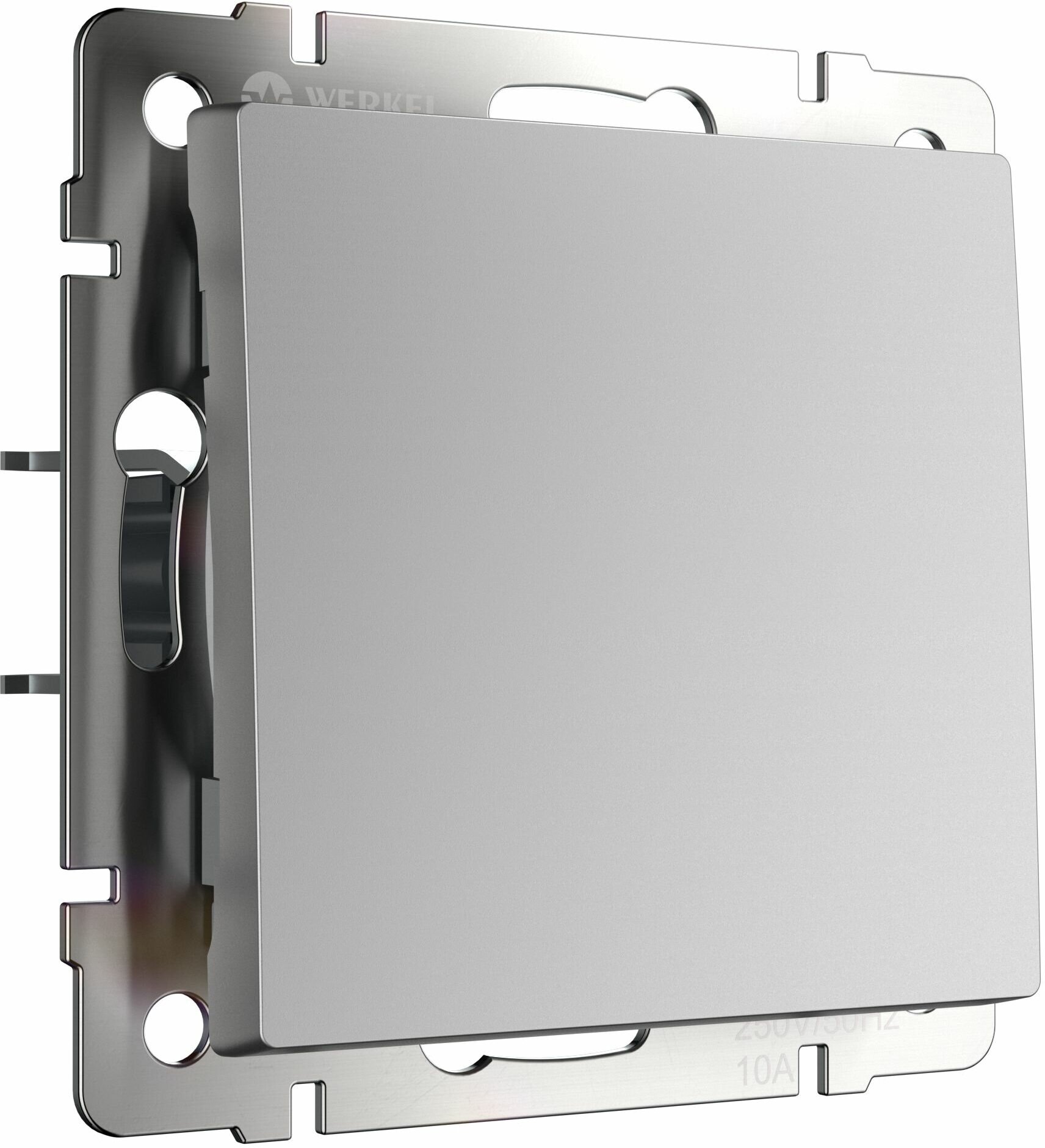 Выключатель Werkel W1110006/ Выключатель одноклавишный (серебряный)