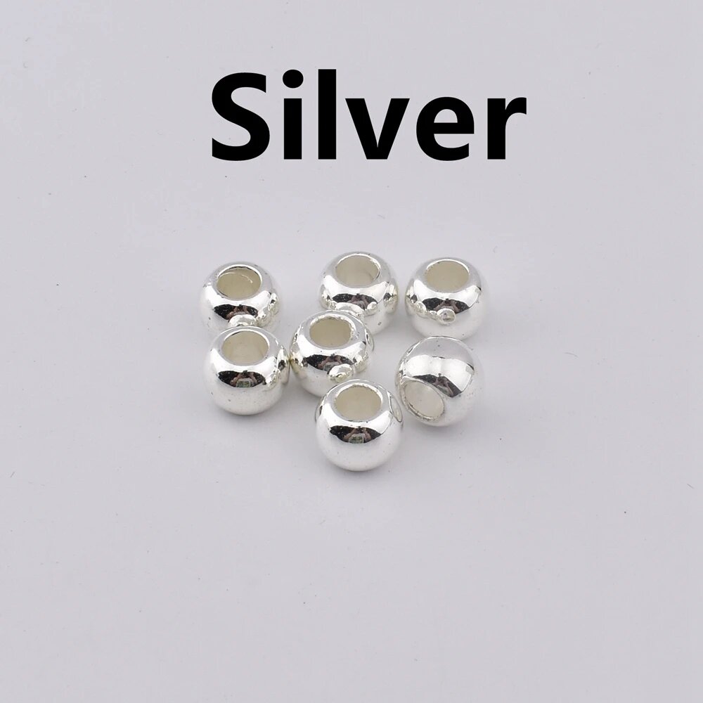 Пластиковые бусины CCB с большим отверстием для бижутерии