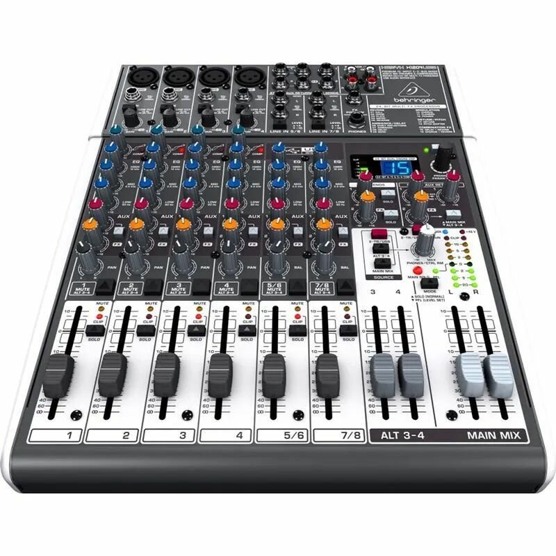 Микшерный пульт Behringer Xenyx 1204USB, компактный, 12 каналов