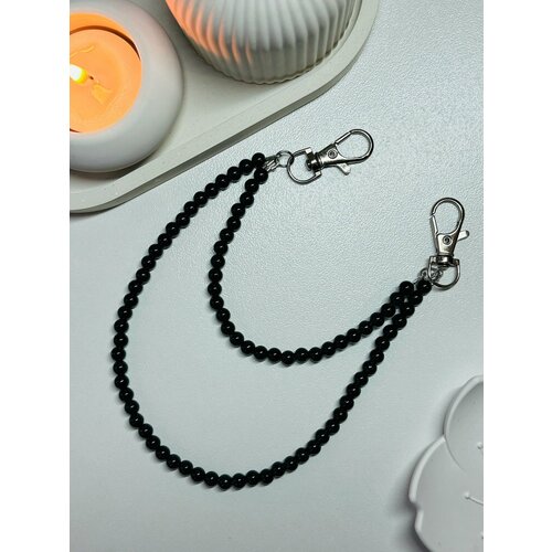 Брелок SIDORINA SOFIA ACCESSORIES гладкая фактура черный 750₽