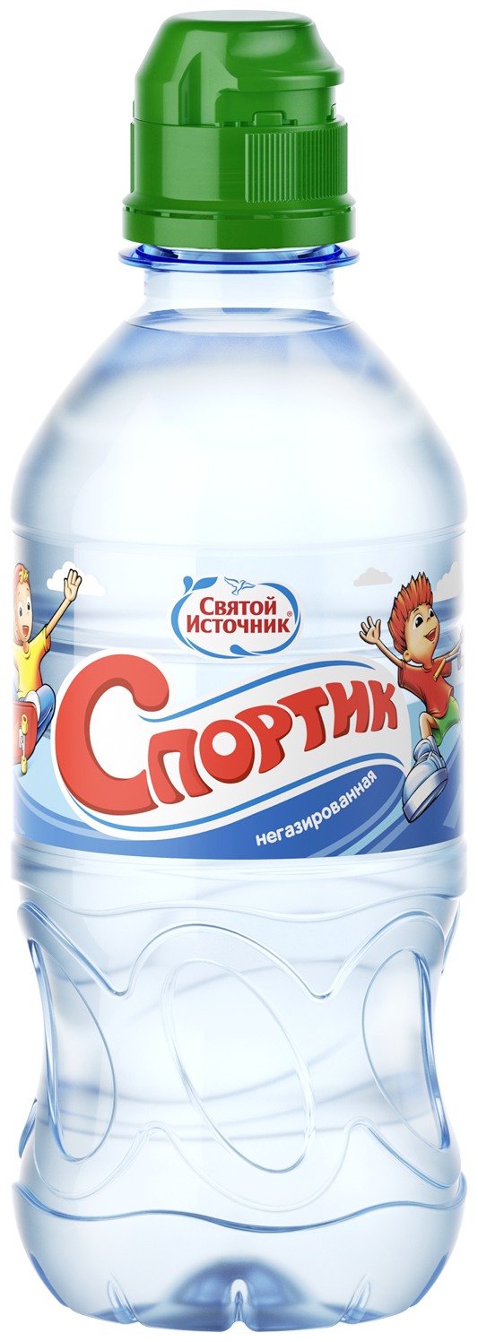 Минеральная вода «Святой Источник» «Спортик», для детского питания, негазированная, 0.33 л
