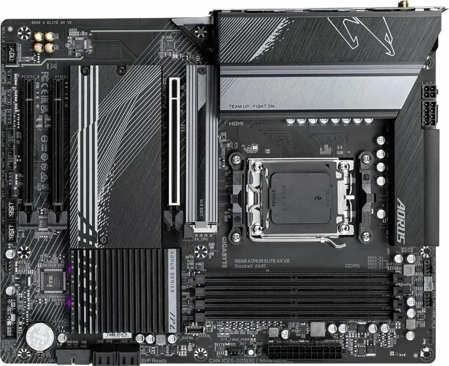 Материнская плата Gigabyte B650 Aorus Elite AX V2, форм-фактор ATX, чипсет AMD B650 — фото 1