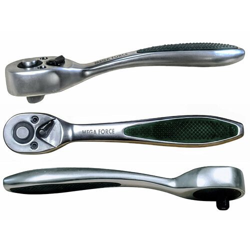 Трещотка реверсивная Megа Forсe, для торцевых головок, 1/4, 72 зубца, металл, для авто