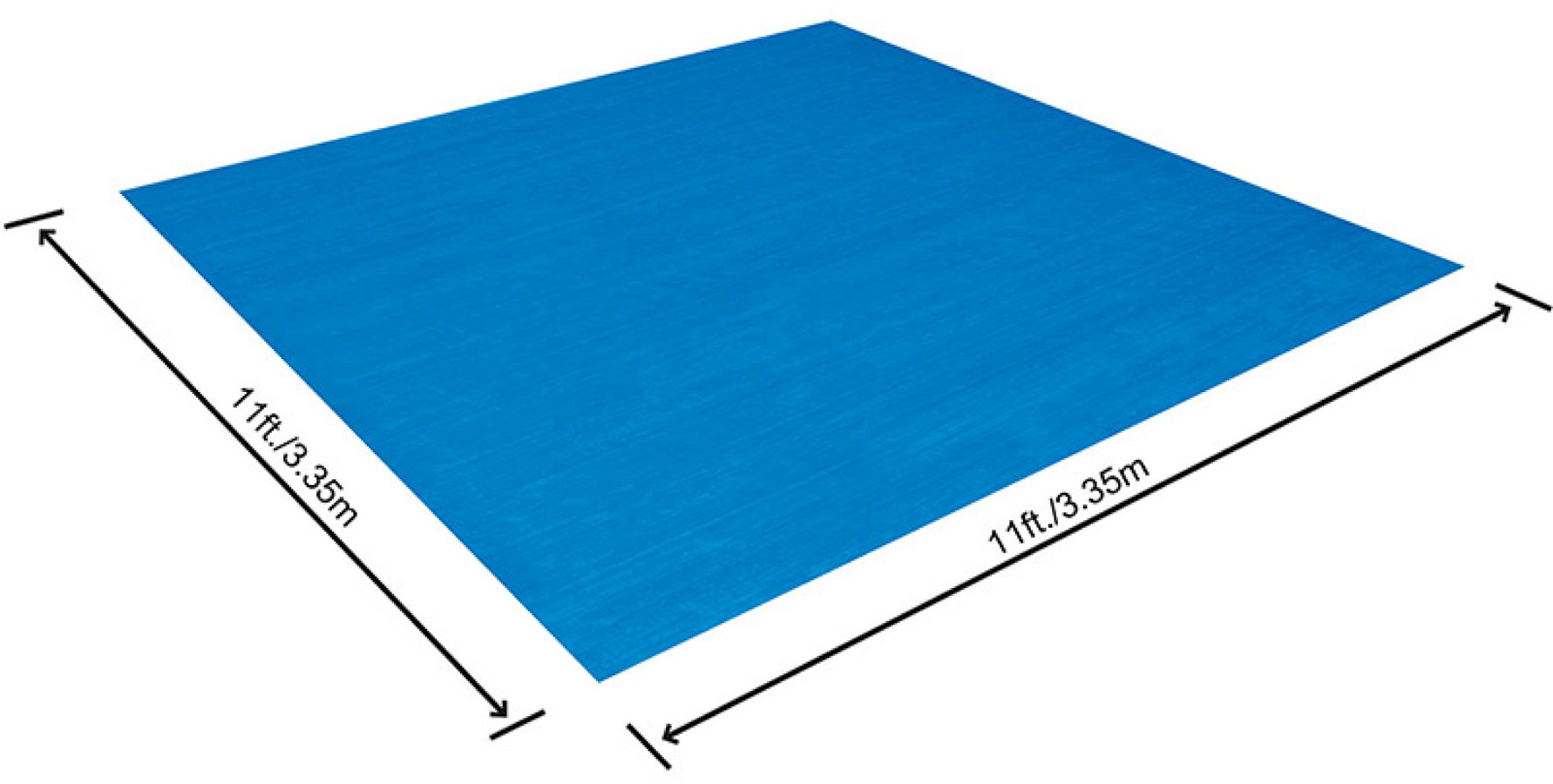 Подложка под бассейн Bestway / Бествей для каркасных и надувных моделей из ПВХ синяя 335х335см / подстилка