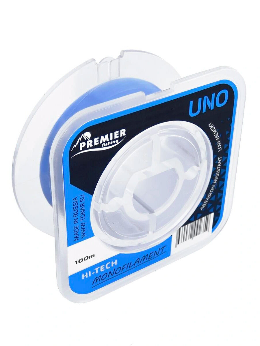 Леска для рыбалки Premier Fishing UNO Blue Nylon 0,45mm/100m (PR-U-B-045-100)