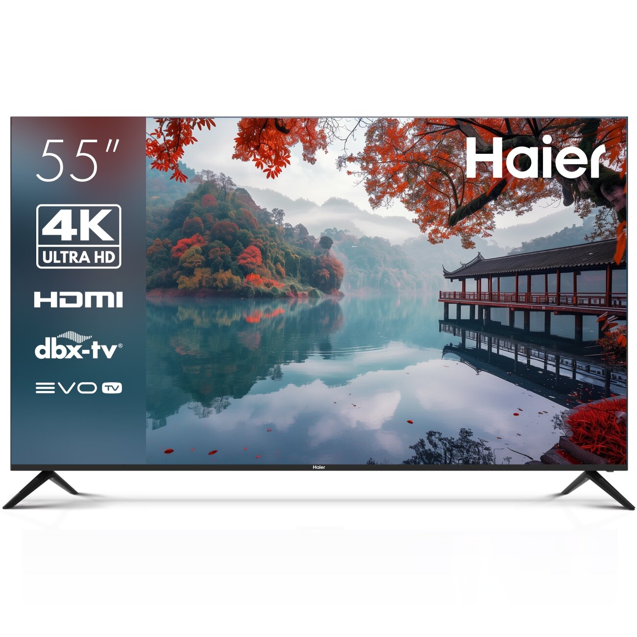Телевизор Haier 55 Smart TV M1, 4K, Android TV, EVO TV, Dolby Digital, цифровое шумоподавление, Wi-Fi 5ГГц, HDR10, 60Гц