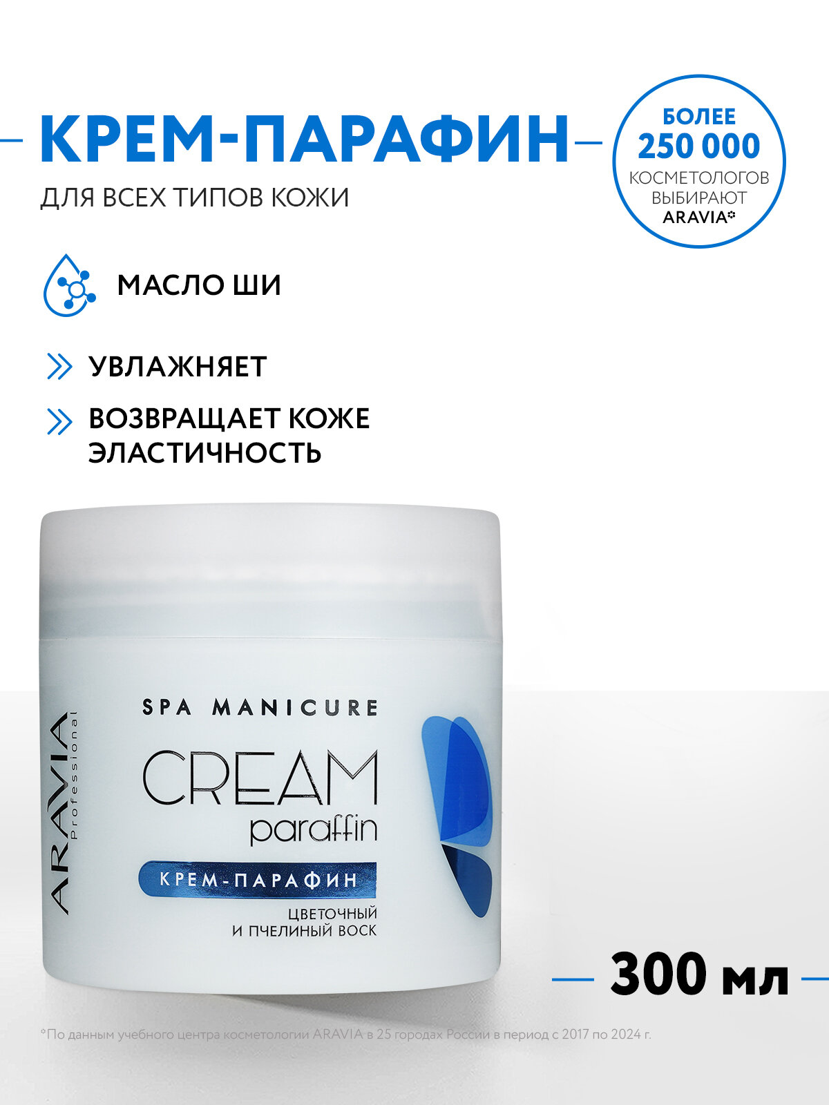 ARAVIA Крем-парафин Цветочный нектар с цветочным и пчелиным воском, 300 мл