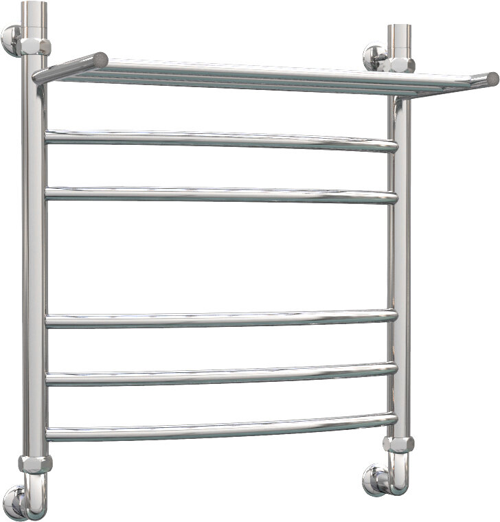 Полотенцесушитель водяной с полкой Роснерж Дуга  600 x 400