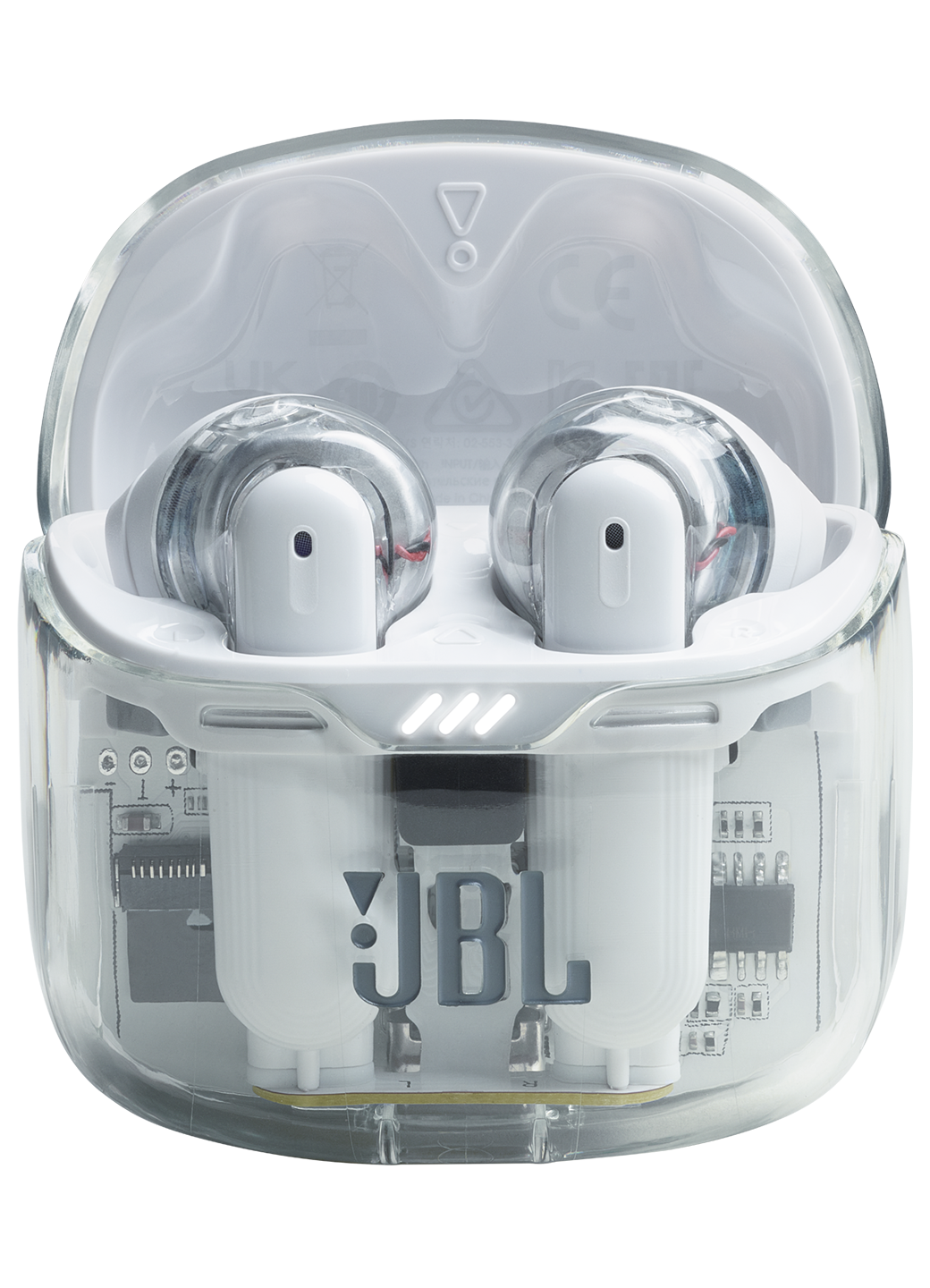 Наушники беспроводные JBL Tune Flex Ghost, белый, шумоподавление — фото 1