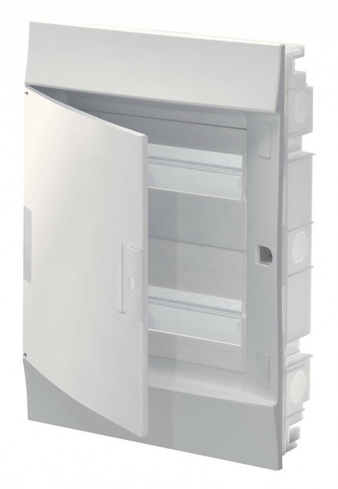 ABB MISTRAL41F 24M IP41 Бокс на 24 модуля в нишу (без клемм) Белый/Белая непрозрачная дверь 1SLM004100A1105