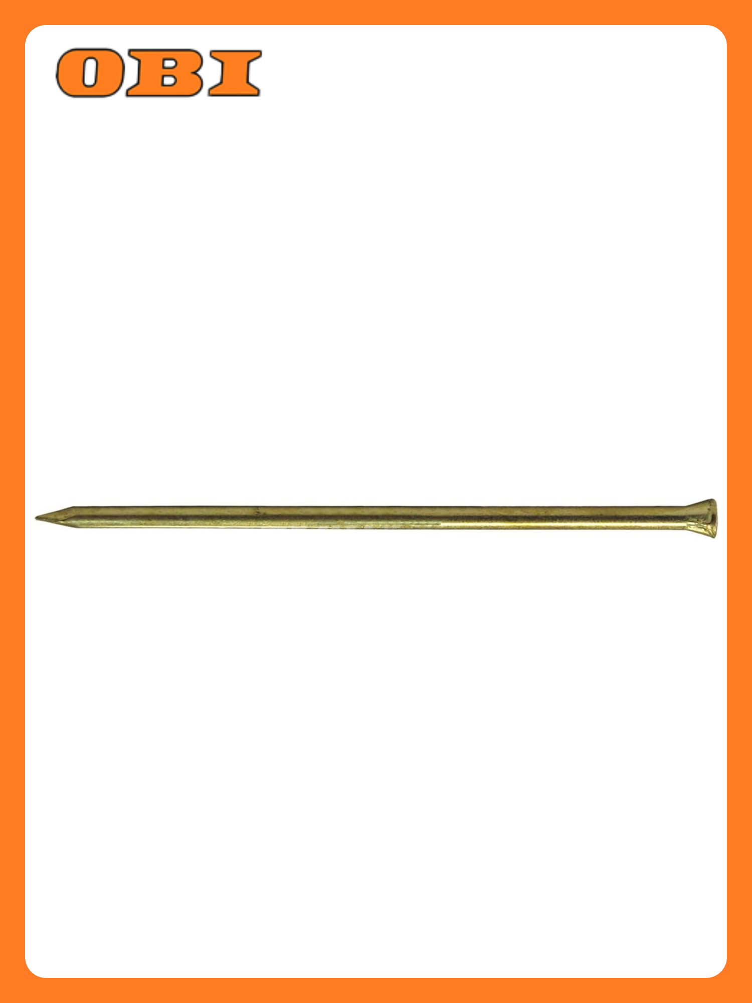 Гвозди Стройбат  финишные  оцинкованные  латунь  1 4x30 мм  50 штук