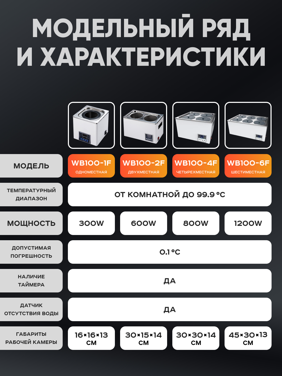 Баня водяная 2-х местная на 6 л, рабочая камера 300х150х140 мм, мощность 600 W, нагрев 100 C, Лаборио WB100-2F — фото 1
