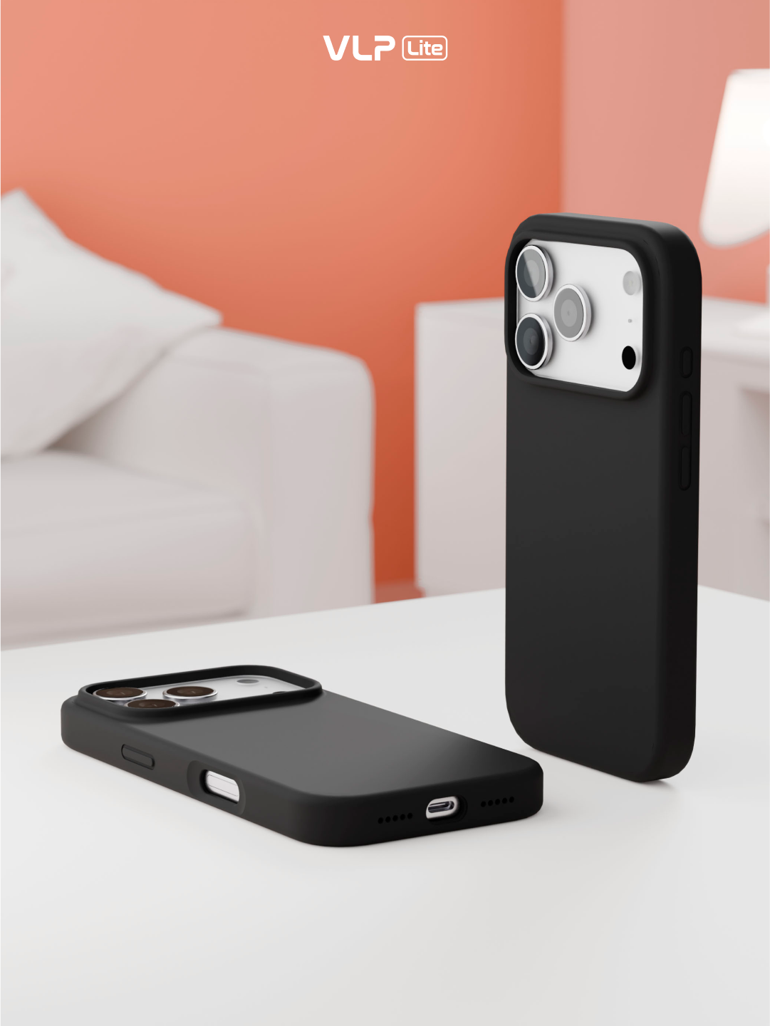 Чехол защитный VLP LITE Mist Case с MagSafe для iPhone 17 Pro, черный — фото 1