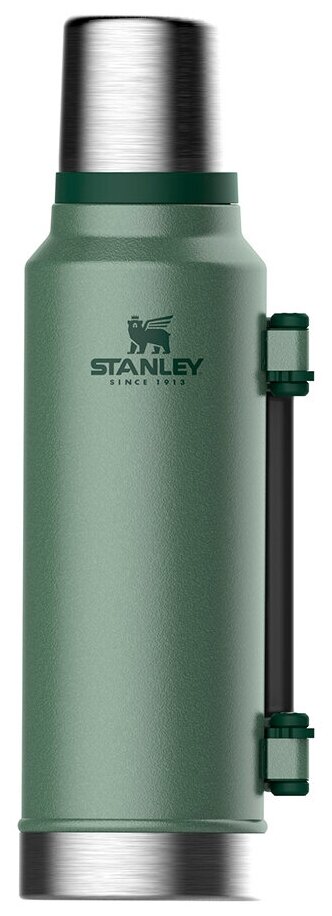 Классический термос колба STANLEY Classic Legendary, 1.4 л, темно-зеленый