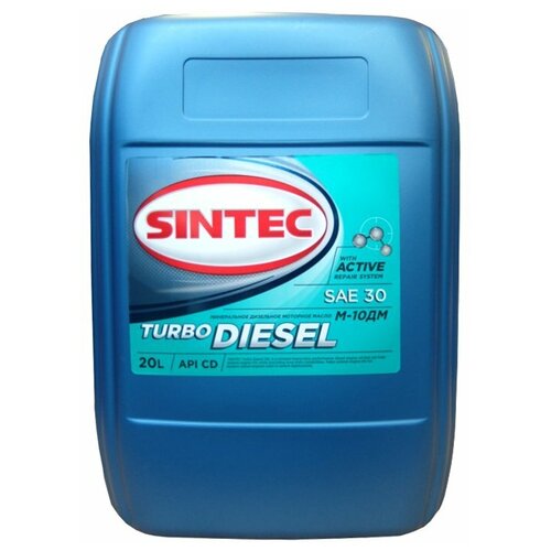 фото Минеральное моторное масло sintec turbo diesel м10дм, 20 л