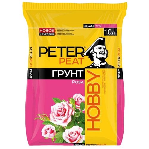 Грунт PETER PEAT Линия Hobby Роза, 10 л, 3.5 кг грунт peter peat линия hobby азалия рододендрон гортензия 20 л 4 кг