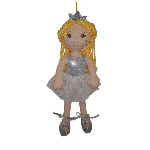 фото Мягкая игрушка abtoys кукла принцесса в белом платье 38 см