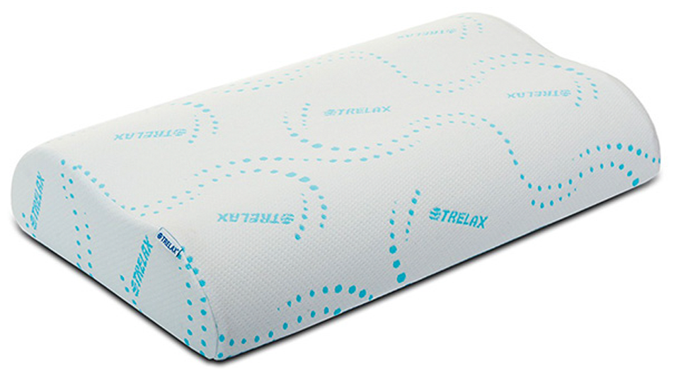 Ортопедическая подушка для сна Trelax Respecta П05, с эффектом памяти М - 10 и 12 см
