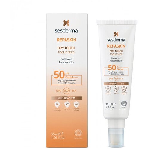 Sesderma REPASKIN Dry Touch Facial Sunscreen SPF 50 (Средство солнцезащитное с матовым эффектом для лица), 50 мл