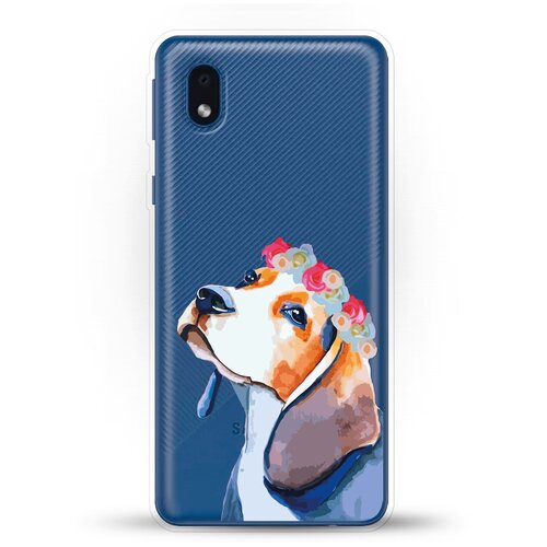 фото Силиконовый чехол бигль на samsung galaxy a01 core andy & paul