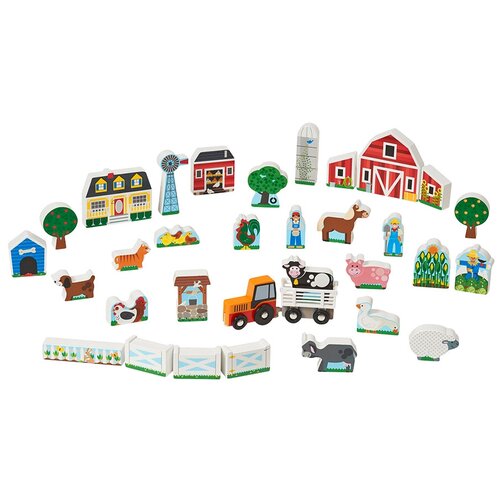 фото Игровой набор melissa & doug wooden farm & tractor 4800