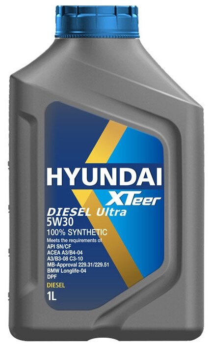 Синтетическое моторное масло HYUNDAI XTeer Diesel Ultra 5W-30