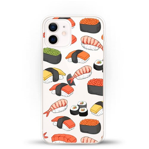 фото Силиконовый чехол суши на apple iphone 12 mini andy & paul