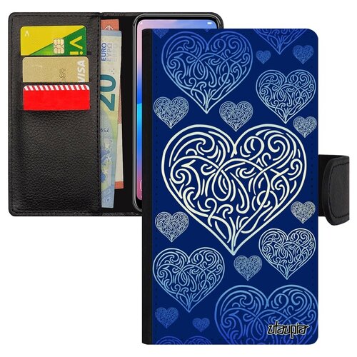 фото Чехол-книжка на мобильный iphone x, "сердце" любовь романтика utaupia