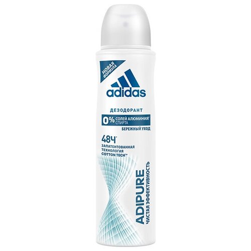 Дезодорант-антиперспирант спрей для женщин Adidas Action-3 AdiPure, 150 мл