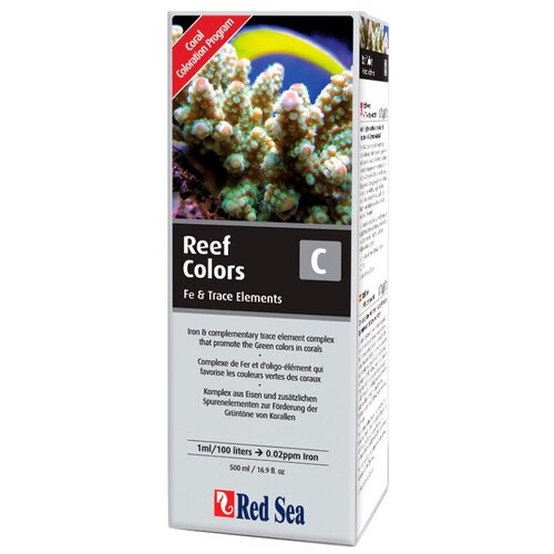 Red Sea Reef Colors C удобрение для растений, 500 мл добавка red sea reef foundation a 1 кг