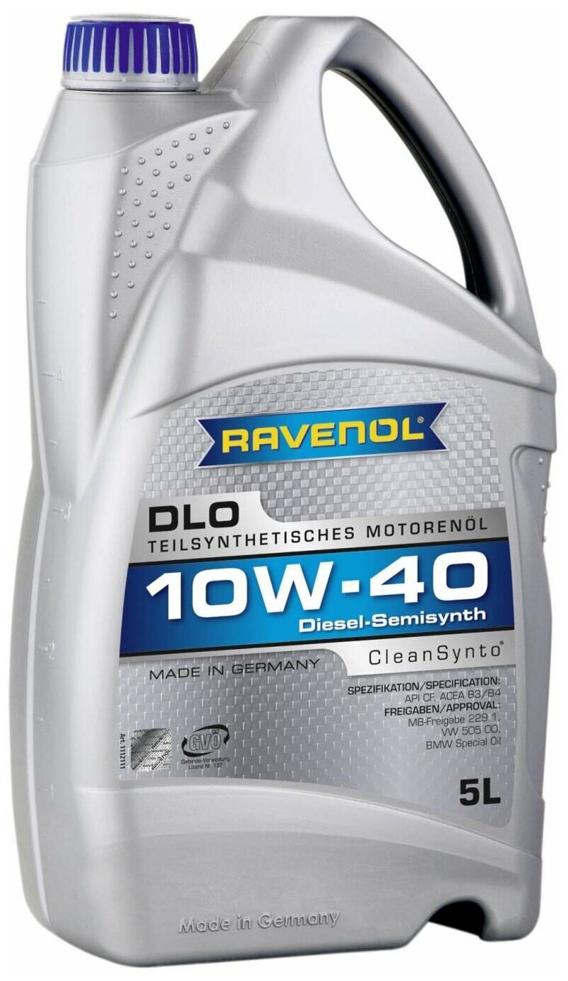 RAVENOL 1112111-005-01-999 Моторное масло 10W-40 (5л) (второй номер 4014835724259) 1шт