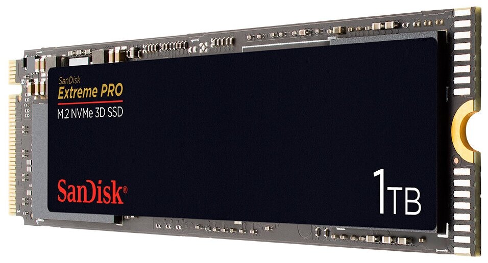 SSD накопитель SANDISK Extreme Pro 1ТБ, M.2 2280, SATA III, NVMe - фото №1