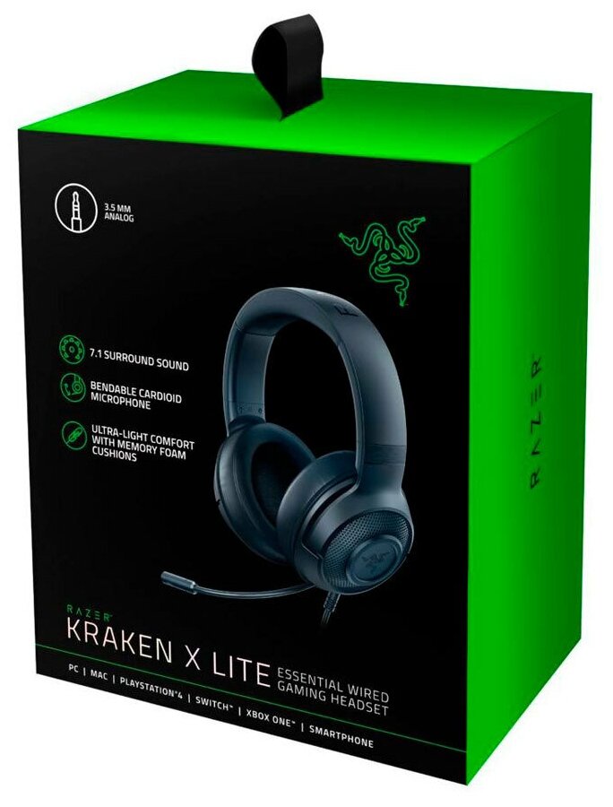 Проводные наушники Razer Kraken X Lite черный