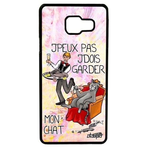 фото Чехол для мобильного galaxy a3 2016, "не могу - сижу с котом!" шутка комикс utaupia