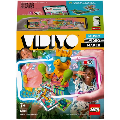 Конструктор LEGO VIDIYO 43105 Битбокс Любителя вечеринок Л.Л.А.М.А, 82 дет.