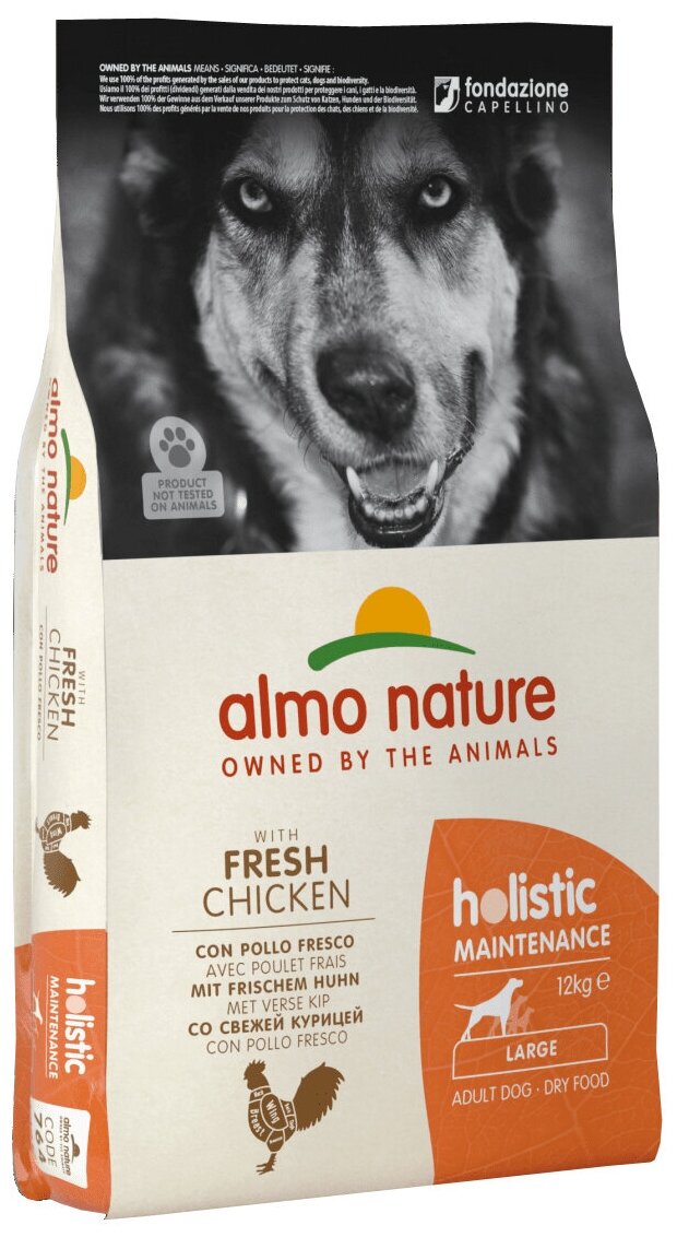 ALMO NATURE ADULT DOG LARGE & CHICKEN для взрослых собак крупных пород с курицей (12 кг)