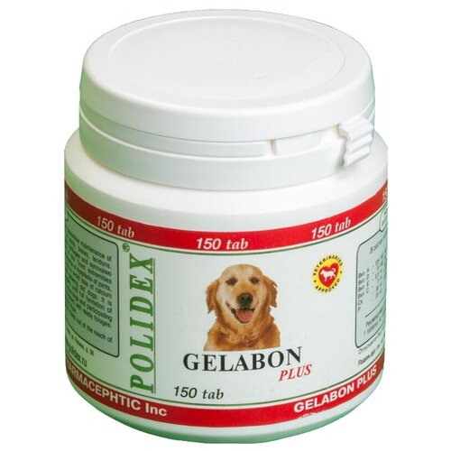 Кормовая добавка Polidex Gelabon plus , 150 таб. витамины polidex gelabon plus glucozamine 200 таб