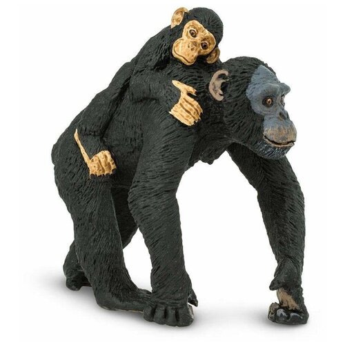 Фигурка Safari Ltd Wildlife Шимпанзе с малышом 295929, 7.4 см safari ltd wonderful wildlife шимпанзе 100302