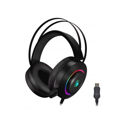 Наушники с микрофоном A4Tech Bloody G521 черный 23м мониторные USB оголовье G521 BLACK 558000₽