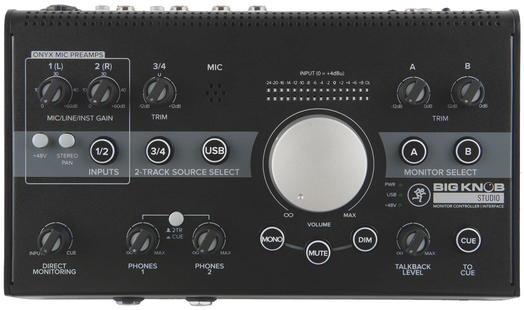  Mackie Big Knob Studio USB 2x2     3x2, 96 /24  .